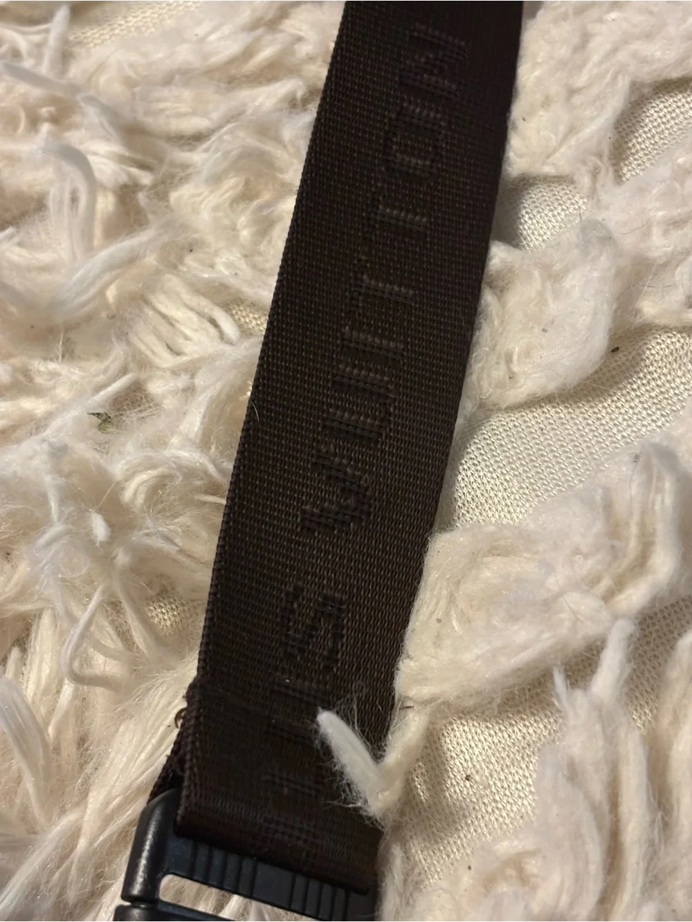 Louis Vuitton Brown Monogram Crossbody Belt Bag with Gold Padlock